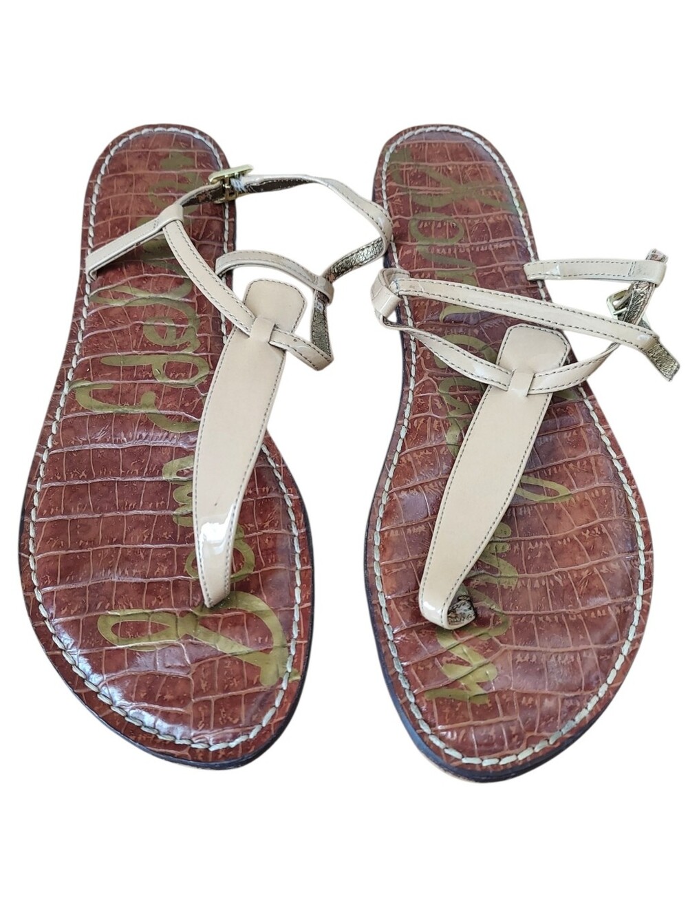 Sam Edelman Tan Gigi Thong Sandals 10